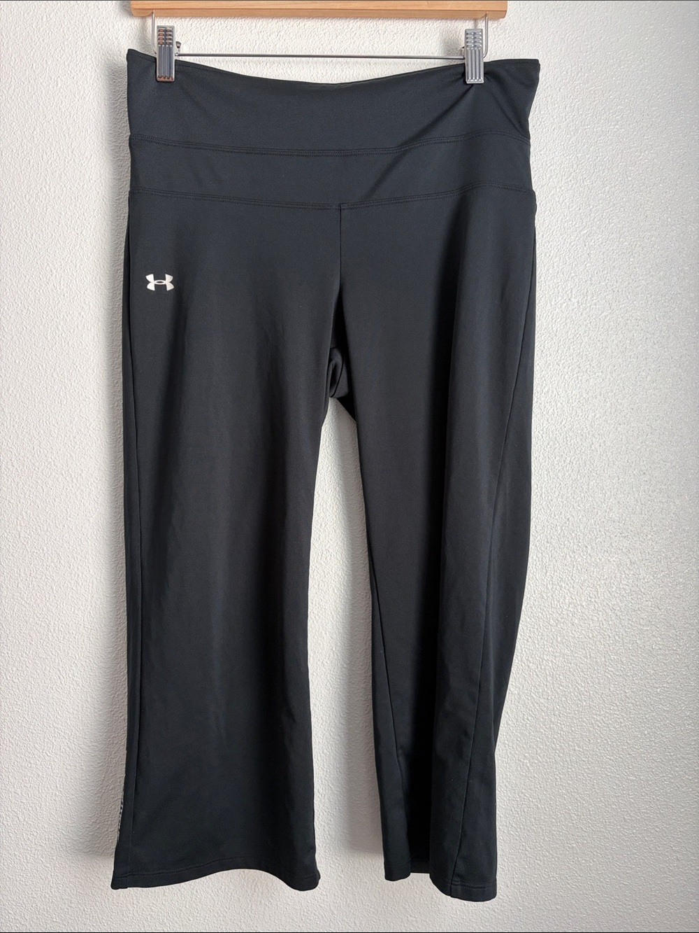 Under Armour Black High-Waist Performance cropped leggings